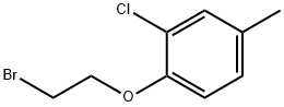 1-(2-ブロモエトキシ)-2-クロロ-4-メチルベンゼン 化学構造式