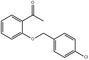 1-{2-[(4-氯苄基)氧基]苯基}-1-乙酮, 79615-80-8, 结构式