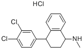 cis-N-Methyl-4-(3,4-dichlorophenyl)-1,2,3,4-tetrahydro-1-naphthalenamine hydrochloride Structure