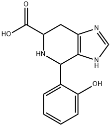 4-(2-HYDROXY-PHENYL)-4,5,6,7-TETRAHYDRO-1H-IMIDAZO[4,5-C]PYRIDINE-6-CARBOXYLIC ACID Struktur