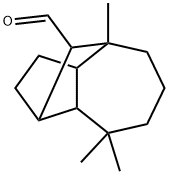デカヒドロ-4,8,8-トリメチル-1,4-メタノアズレン-9-カルボアルデヒド 化学構造式