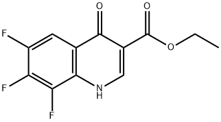 6,7,8-三氟-1,4-二氢-4-氧代-3-喹啉羧酸乙酯, 79660-46-1, 结构式