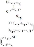 4-[(2,3-ジクロロフェニル)アゾ]-3-ヒドロキシ-N-(2-メチルフェニル)-2-ナフタレンカルボアミド 化学構造式