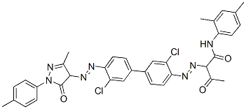 2-[[3,3'-dichloro-4'-[[4,5-dihydro-3-methyl-5-oxo-1-(p-tolyl)-1H-pyrazol-4-yl]azo][1,1'-biphenyl]-4-yl]azo]-N-(2,4-dimethylphenyl)-3-oxobutyramide|