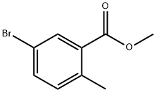 2-甲基-5-溴苯甲酸甲酯,79669-50-4,结构式