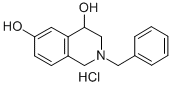 1,2,3,4-Tetrahydro-2-(phenylmethyl)-4,6-isoquinolinediol hydrochloride Structure