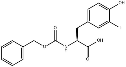 3-Iodo-N-[(benzyloxy)carbonyl]-L-tyrosine Structure