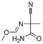 Methanimidic  acid,  N-(2-amino-1-cyano-1-methyl-2-oxoethyl)-,  methyl  ester Struktur