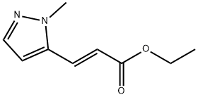 (2E)-3-(1-methyl-1H-pyrazol-5-yl)-2-Propenoic acid ethyl ester Structure