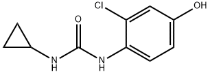 1-(2-クロロ-4-ヒドロキシフェニル)-3-シクロプロピル尿素 化学構造式