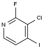 2-氟-3-氯-4-碘吡啶 结构式