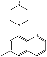 Quinoline, 6-methyl-8-(1-piperazinyl)- (9CI) Struktur