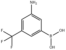 [3-AMINO-5-(TRIFLUOROMETHYL)PHENYL]BORONIC ACID Structure