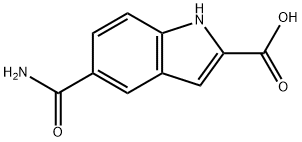 5-CABAMOYL-2-INDOLECARBOXYLIC ACID Struktur