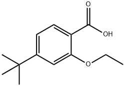 2-乙氧基-4-叔丁基苯甲酸,796875-53-1,结构式