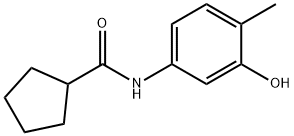 Cyclopentanecarboxamide, N-(3-hydroxy-4-methylphenyl)- (9CI) Structure