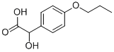 2-ヒドロキシ-2-(4-プロポキシフェニル)酢酸 化学構造式