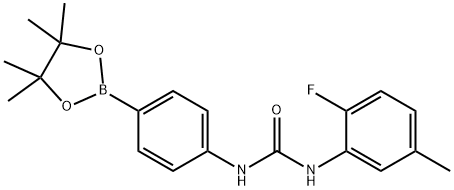 Urea, N-(2-fluoro-5-Methylphenyl)-N'-[4-(4,4,5,5-tetraMethyl-1,3,2-dioxaborola n-2-yl)phenyl]-|N-(2-氟-5-甲基苯基)-N'-[4-(4,4,5,5-四甲基-1,3,2-二氧杂硼烷-2-基)苯基]脲