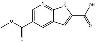 1H-Pyrrolo[2,3-b]pyridine-2,5-dicarboxylic acid, 5-Methyl ester Structure
