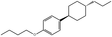 trans-1-butoxy-4-(4-propylcyclohexyl)benzene Structure