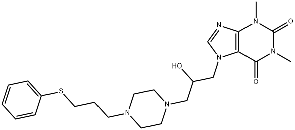 他齐茶碱, 79712-55-3, 结构式