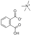 フタル酸水素テトラメチルアンモニウム 化学構造式