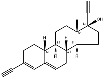 (17α)-3-Ethynyl-19-norpregna-3,5-dien-20-yn-17-ol Structure