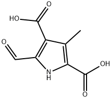 5-FORMYL-3-METHYL-1H-PYRROLE-2,4-DICARBOXYLIC ACID Structure