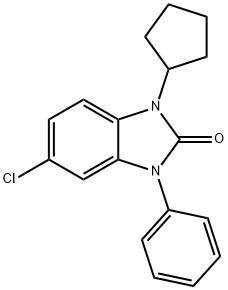 1-Cyclopentyl-3-phenyl-5-chloro-benzimidazolin-2-one Structure
