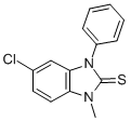 1,3-Dihydro-5-chloro-1-methyl-3-phenyl-2H-benzimidazole-2-thione Structure