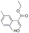 Benzeneacetic acid, alpha-(hydroxymethylene)-2,5-dimethyl-, ethyl ester, (alphaE)- (9CI) Structure