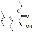Benzeneacetic acid, alpha-(hydroxymethyl)-2,5-dimethyl-, ethyl ester, (alphaR)- (9CI) Struktur