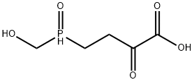 4-(メチルホスホニル)-2-オキソ酪酸 化学構造式