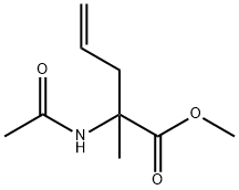 4-Pentenoic  acid,  2-(acetylamino)-2-methyl-,  methyl  ester Struktur