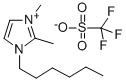 1-己基-2,3-二甲基咪唑三氟甲磺酸盐 结构式