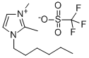 1-HEXYL-2,3-DIMETHYLIMIDAZOLIUM TRIFLUOROMETHANSULFONATE Structure