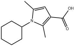 1H-Pyrrole-3-carboxylicacid,1-cyclohexyl-2,5-dimethyl-(9CI) Structure