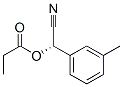 Benzeneacetonitrile, 3-methyl-alpha-(1-oxopropoxy)-, (alphaS)- (9CI) Structure