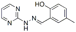 Benzaldehyde, 2-hydroxy-5-methyl-, 2-pyrimidinylhydrazone (9CI) Structure