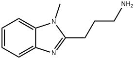 3-(1-メチル-1H-ベンズイミダゾール-2-イル)-1-プロパンアミン 化学構造式