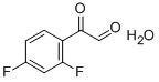 2,4-ジフルオロフェニルグリオキサール水和物 化学構造式