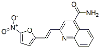 2-[2-(5-ニトロ-2-フラニル)エテニル]-4-キノリンカルボアミド 化学構造式