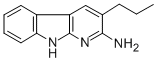 2-Amino-3-propyl-9H-pyrido(2,3-b)indole Structure