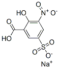 sodium hydrogen 3-nitro-5-sulphonatosalicylate Struktur