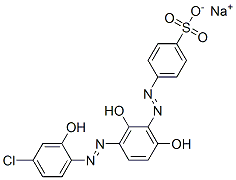 sodium 4-[[3-[(4-chloro-2-hydroxyphenyl)azo]-2,6-dihydroxyphenyl]azo]benzenesulphonate|