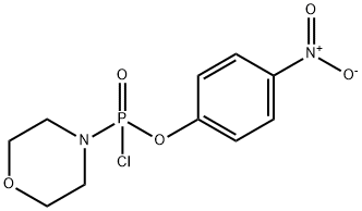 p-ニトロフェニルモルホリノホスホノクロリダート 化学構造式