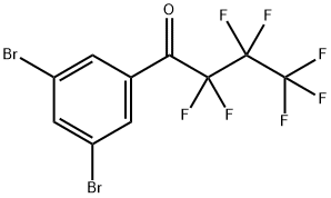 3'',5''-DIBROMO-2,2,3,3,4,4,4-HEPTAFLUOROBUTYROPHENONE Structure