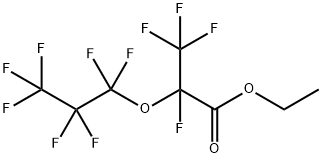パーフルオロ(2-メチル-3-オキサヘキサン酸)エチル 化学構造式