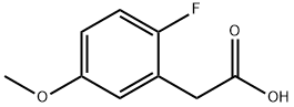 2-(2-fluoro-5-Methoxyphenyl)acetic acid Struktur