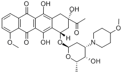 3'-(4-methoxy-1-piperidinyl)-3'-deaminodaunorubicin Structure